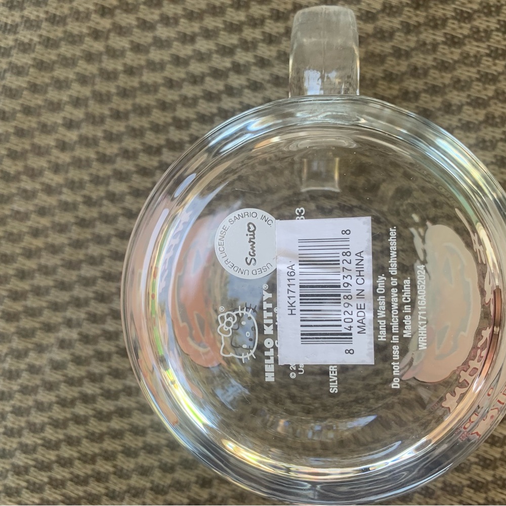 Sanrio Hello Kitty Clear Glass Mug - Picture 3 of 4